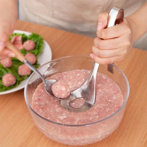 Kitchen Meat Balle Spoon Pressed Meatball Maker Non Stick Meat Maker Household Meat Croquette Mold For Meat Spoon Fishball Spoon