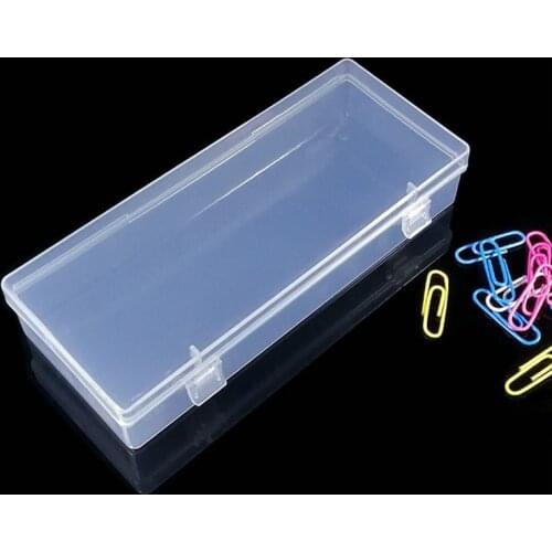 Nail Art Plastic Clear Organizer Container Gel Polish Remover Cleaning Cotton Pad Swab Box Storage Case Accessories Tool