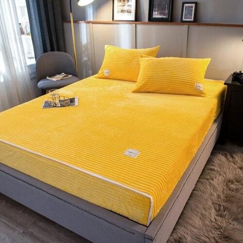 Luxury Bedspread For Double Bed Solid Color Bed Cover Quality Bed Sheet With Elastic Home Blanket For Bed Multicolor Bed Cover