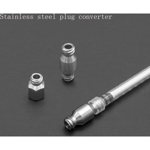 Stainless steel plug, converter, liposuction needle, fat grafting syringe conversion head