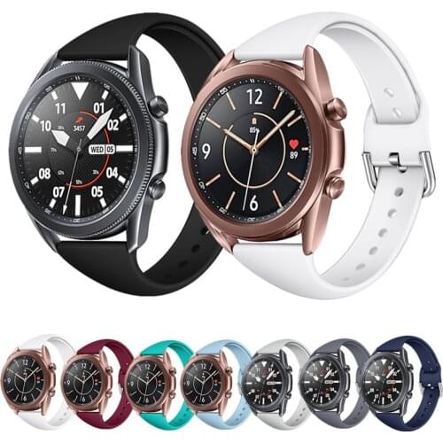Silicone Watchband For Samsung Galaxy Watch 3 41mm Wrist Watches Strap For Garmin Move Luxe Watch Belt For For Huami Amazfit Gts