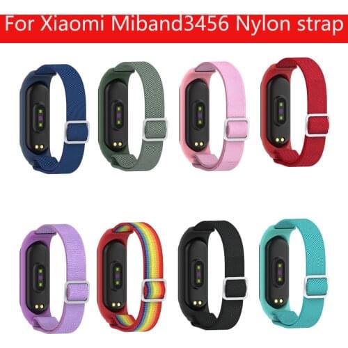 Colorful Nylon replacement bracelet For Xiaomi MiBand 6 5 4 Strap For Mi band5 Smart watch band Mi Band5
