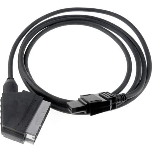 1.8m/3.0m RGB Scart Audio Video AV Cable Connection Cord for NES Console, 5.9ft/9.8ft Plug Connecting Wire Connect Line