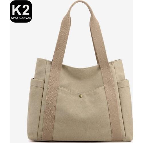 New Canvas Crossbody Bags for Women 2021 Korea Large Lady Shoulder Messenger Bags Girl Shopping Bags Simple Ladies Handbags