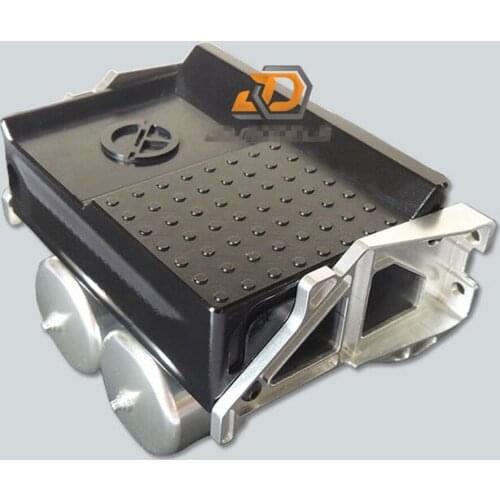 Tamiya Tractor Engineering Truck Chassis Upgrade Part Battery Box Gas Tank For 1/14 Remote Control Toy Benzz MAN 8X8 Dump Trucks