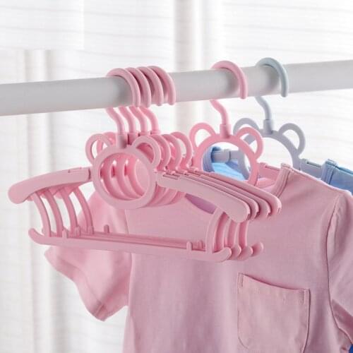 10pcs/lot/28cm/ childrens plastic clothes rack baby household clothes hanger can stretch clothes rack