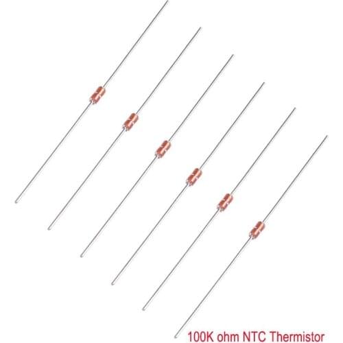 10 PCS Thermistor NTC 100 K ohm Temperature Sensor For 3D Printer Reprap