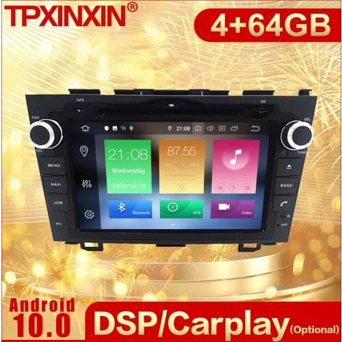 2 Din Carplay Android Radio Receiver Multimedia Stereo For Honda CRV 2006 2007 2008 2009 2010 2011 GPS Navi Recorder Head Unit