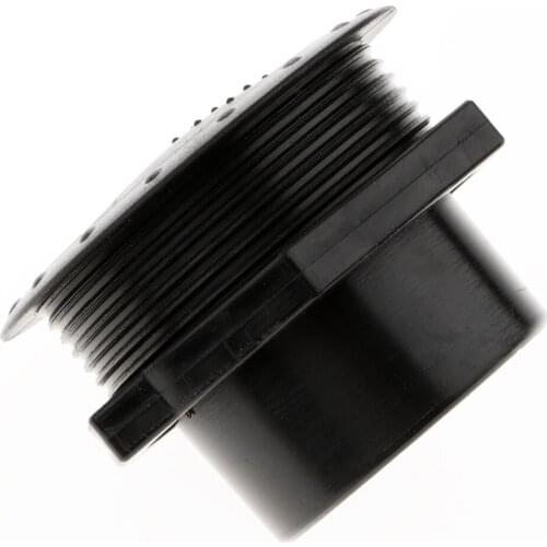 2 Pieces 78x51mm Round Trailer Yacht Side Roof Air Vent Exhaust Outlet - Install Hole: 60mm, Black