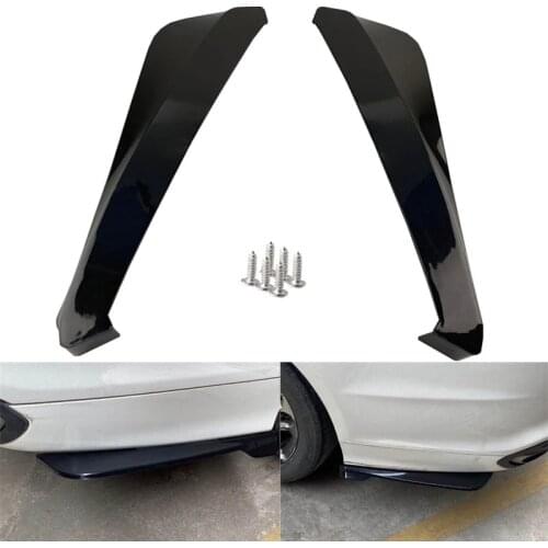 2pcs Car Rear Diffuser Bumper Universal Lip on Bumper Spoiler Anti-crash Lip Wrap Angle Splitter Protector Automobile Parts