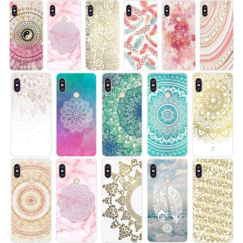 71SD gold mandala Soft Silicone Tpu Cover phone Case for xiaomi redmi 5A 5Plus note 5 5A Pro mi 6
