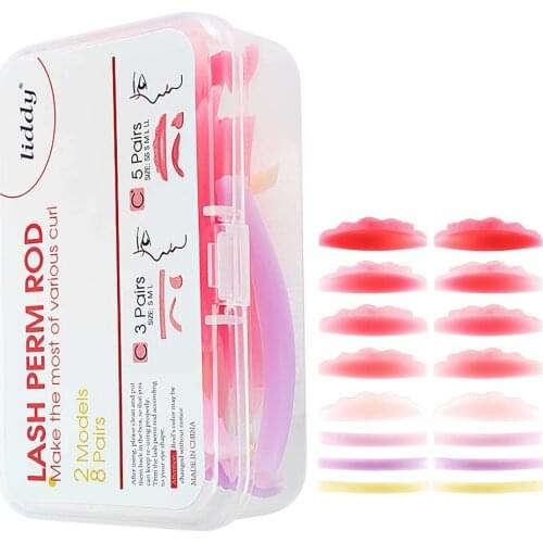 8 Pairs Eyelash Perming Pad Silicone Eyelashes Perming Curler Reusable Lash Lift Shield Pads For Perfect Lasting Eyelash Lifting