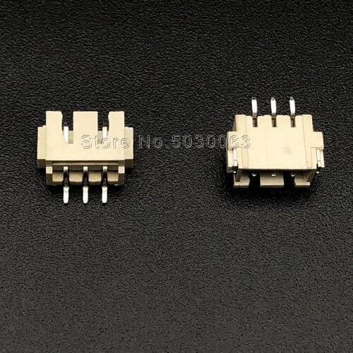 90pcs Horizontal SMD Socket XH2.54 2.54mm Patch Plug Wire Connectors 3P 3pin 2.54 mm Pitch Pin Header JST TJC Connector Male
