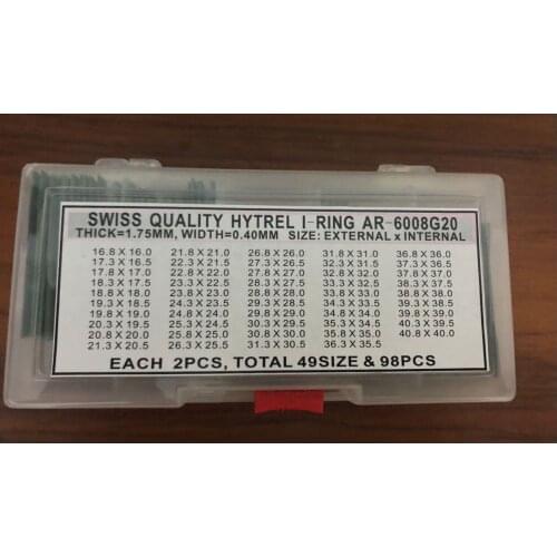 Free Shipping 1 Set 2.0 mm Watch Crystal O Ring Gasket for Watch Repair