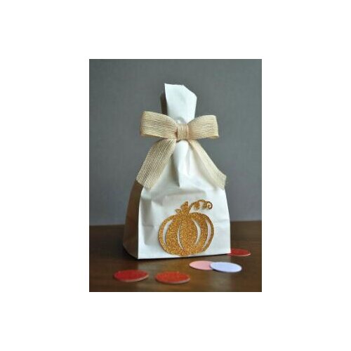 Glitter Pumpkin 1st Birthday Baby Shower Favor popcorn Bags wedding party baby shower birthday candy gift holders packs