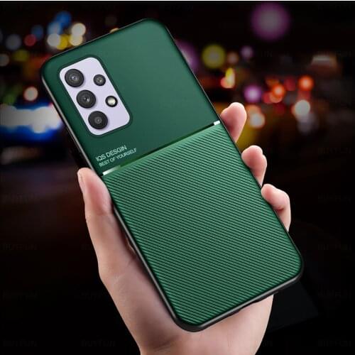 Case For Samsung A52 5G Car Magnetic Holder Cases For Samsung A72 A32 sansum a31 Ultra Thin PU Leather Phone Cover on galaxy a52