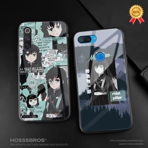 Muichiro Tokito anime For Xiaomi Mi 8 9 SE Mix 2 2s 3 Redmi Note 5 6 7 8 Pro soft silicone glass Phone case cover shell