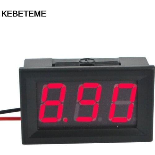 Digital Voltmeter Tester LED Display Volt Detector Testing Monitor for Motocycle Car