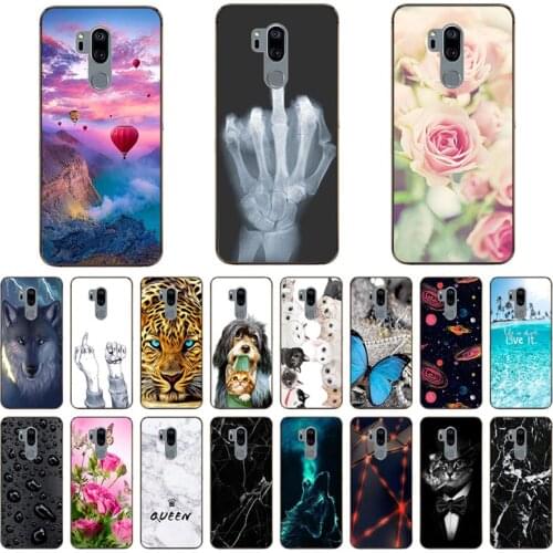 For LG G7 ThinQ G710 Case 6.1' Fashion silicone Soft TPU Cute Back Cases for LG G7 Fit Phone Cover Coque for LG G7 Plus