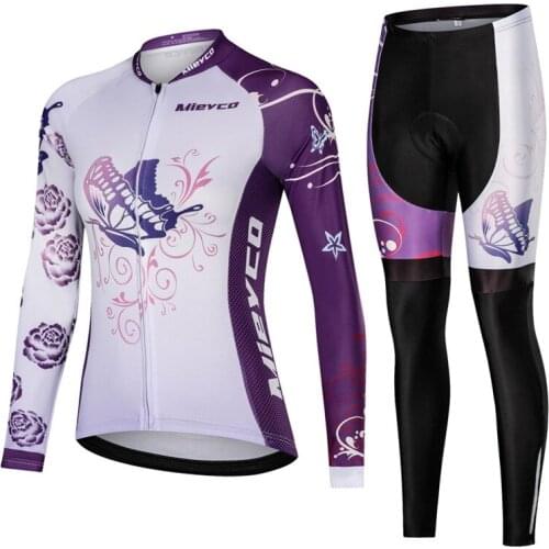 Mieyco Women‘s Cycling Jersey Long Sleeve Roupa Ciclismo Feminina Pro Team MTB Mountain Bicicleta Clothes Spring Summer Autumn