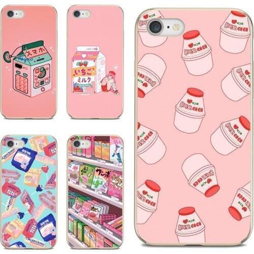Kawaii-Japanese-Strawberry-Milk Case For Xiaomi mi Redmi Note 3 4 4X 5 6 7 8 8t 9 9s 9t 10 pro lite