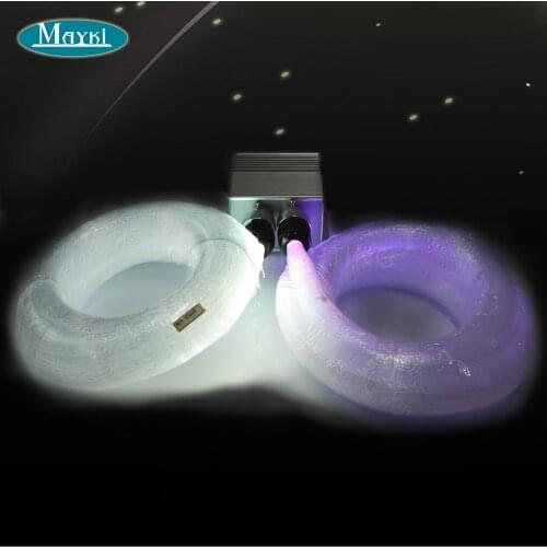 Maykit Optical Fiber Light Kit With 2*5w Cree Chip Led 600 Star 5m Fiber Optic Cable Dim Controller Create Flicker Effect