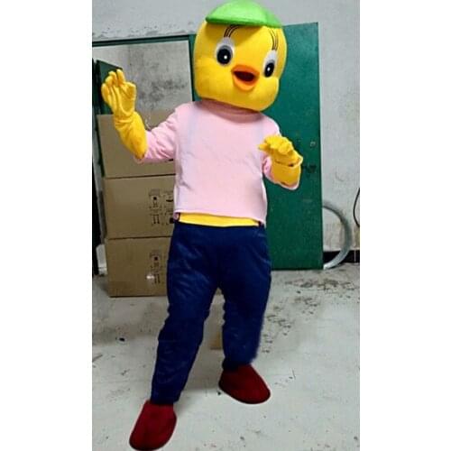 High Quality of The Yellow Duck Mascot Costume Adult Duck Mascot Stage Performance Halloween Carnival Dress Birthday Party Suit