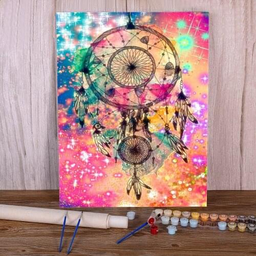 Landscape Dreamcatcher Painting By Numbers Complete Kit Oil Paints 50*70 Picture By Numbers Photo Decoration For Kids Art