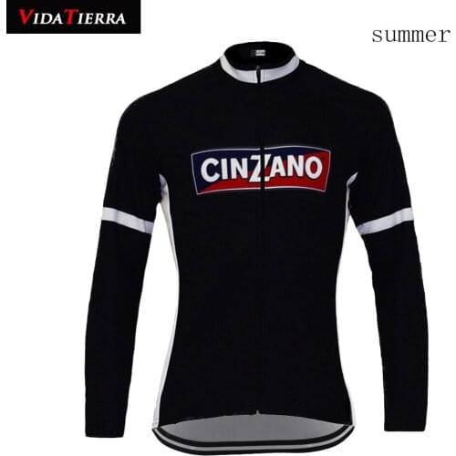 Winter and summer 2 models 2020 VIDA TIERRA men cycling jersey Retro classic black Clothing Bike Wear road mountain Maillot