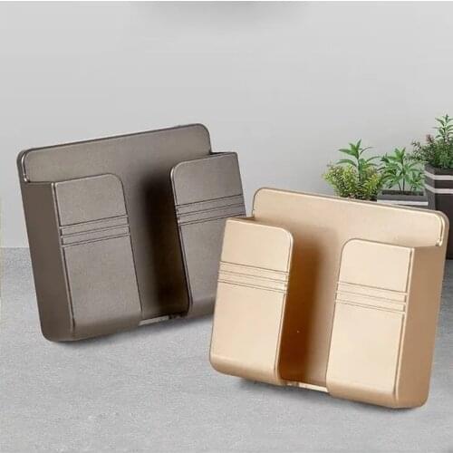 1PC Wall Charger Holder Mobile Phone Hanging Stand Mount Bracket Multifunctional Hanger Shelf Home Storage Organization Tools