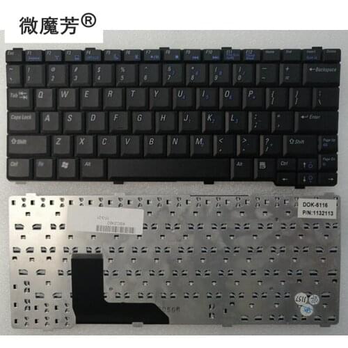 New US Laptop Keyboard for Great Wall A92 A91 V02F7ASID0K-616 v0222f7asi d0k-6116 black