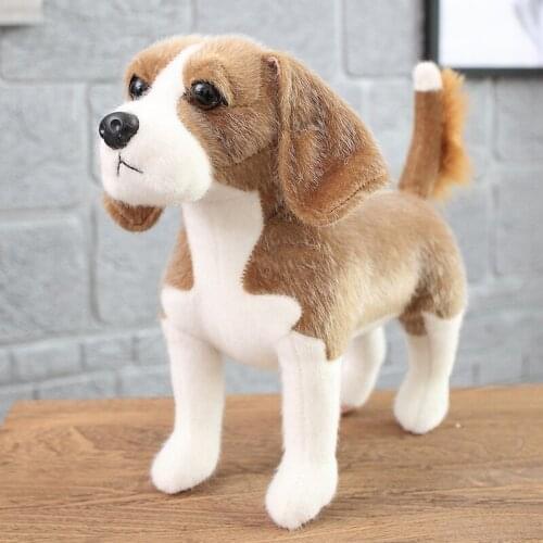 2019 New Arrival Mini Realistic Cute Plush Mink hair Lifelike Animal Dog Simulation Pet Toy Model Birthday Gift