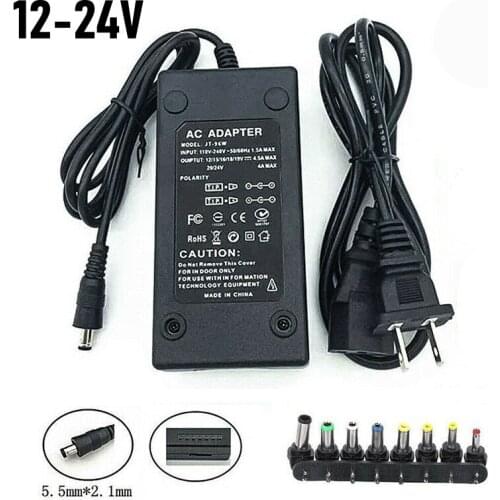 New Arrival Laptop Charger Adapter US Plug 96W 12-24V 8 Interchangeable Tips Power Supply Charging Cable for Samsung Dell HP