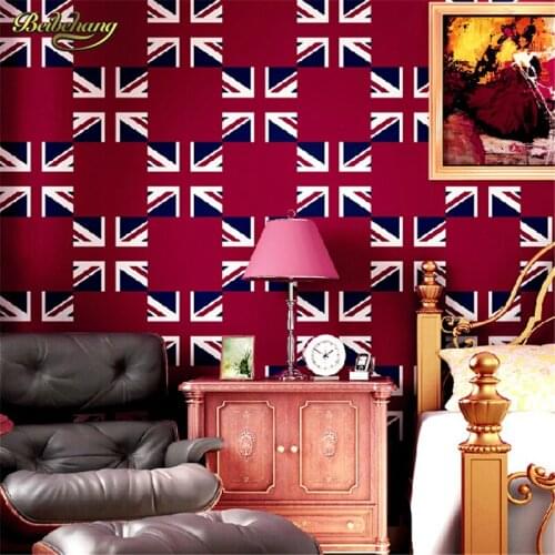 Beibehang papel de parede US imports high-grade pure striped wallpaper bedroom living room wall paper background 3D wall murals
