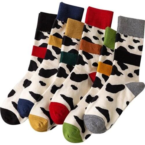 Autumn Winter Middle Stockings Cute Women Fashionable Character Cotton Sport Skateboard Socks Custom