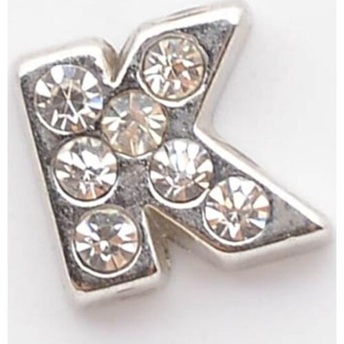 Letter K Floating charms,Fit floating charm lockets FC0001-K