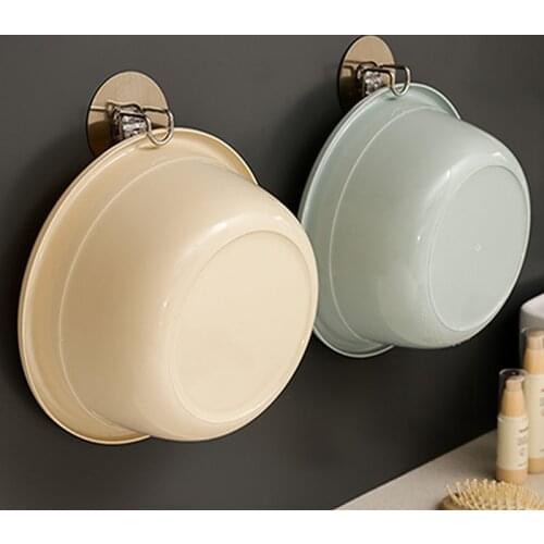 Bathroom Storage Racks Sink Shelf Wall-mounted Space Saving Bathroom Basin Hook Stainless Steel Household Storage Shelves