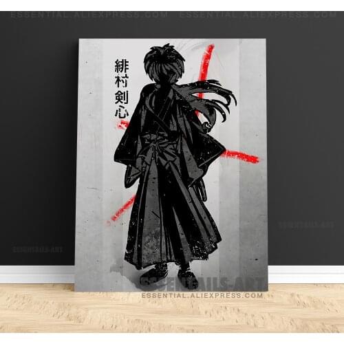 Himura Kenshin Rurouni Kenshin Poster Canvas Wall Art Painting Decor Pictures Bedroom Study Living Room Home Decoration Prints