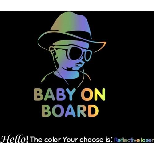 Drop Shipping Baby on Board Car Sticker Funny Window Vinyl Decals Car Styling Self Adhesive Emblem Car Stickers Waterproof PVC