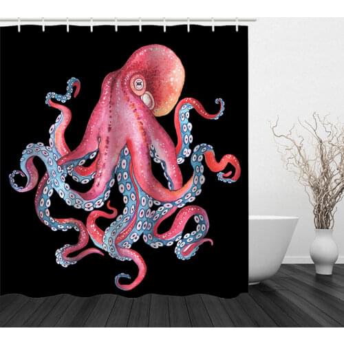 The Bottom Of The Sea Scenery Patten 3 D Printed Shower Curtain Beautiful Bathroom Decoration