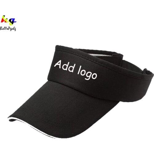 Custom/DIY logo sun hat printing logo picture text advertising unisex cotton adjustable sun hat