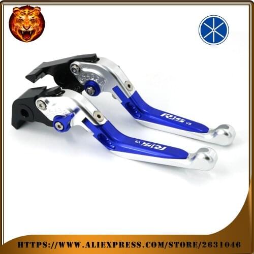 Brake Clutch Levers For YAMAHA R15 V3 2018 2017 Motorcycle Adjustable Folding Extendable Lever With Logo free shipping blue CNC