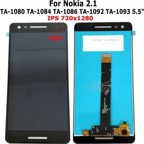 Shyueda IPS Orig 5.5" For Nokia 2.1 TA-1080 TA-1084 TA-1086 TA-1092 TA-1093 LCD Display Touch Screen Digitizer + Free Tools