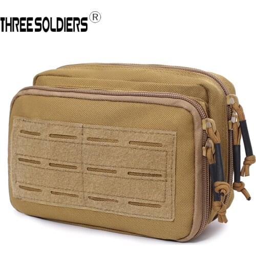 Tactical Laser doulbe EDC tool Bag EDC Military System Tactical Bag MOLLE Backpack Army Bags Pouch Waterproof 1000D Nylon Bag