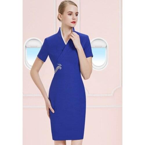Uniform Hotel Housekeeping Uniforms Beautician Uniforms Dresses Bar Waiter Uniform Airline Stewardess Uniform For Office DD2342
