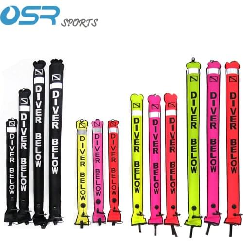 1.2M/1.5M/1.8M Scuba Diving High Quality Scuba Diving Inflatable Safety Sausage Signal Surface Buoy (SMB) Tube