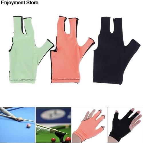 High Quality Billiards Three Finger Gloves Snooker Glove Special High Grade Fingerless Billiard Gloves Sports Equipment