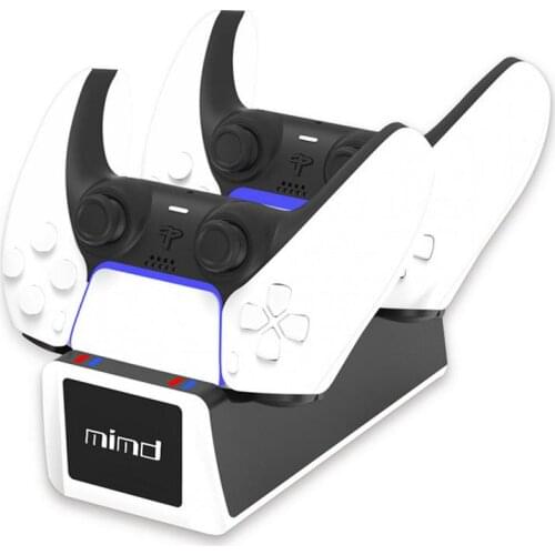 LED Controller Charger Cradle For Sony PS5 Controller Dual USB 3.1 5V Fast Charging Stand Station Dock Type-C Charger Dock