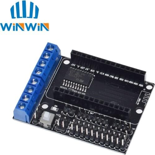 1pcs NodeMCU Motor Shield Board L293D for ESP-12E from ESP8266 esp 12E kit diy rc toy wifi rc smart car remote control