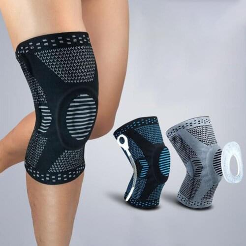 1Pc Sport Football Basketball Elastic Compression Knee Brace Guard Sleeve Pad